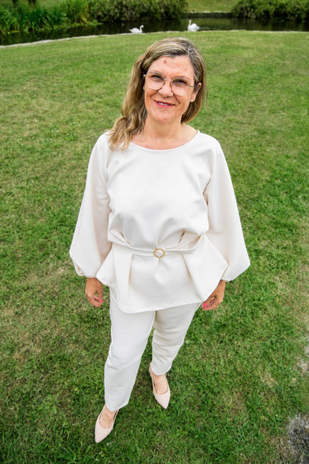 Conjunto Lyana em tom claro - vista de frente